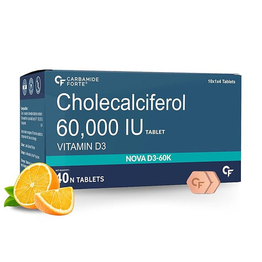 Carbamide Forte Cholecalciferol 60000 IU 40 Tablet - vitamin D3